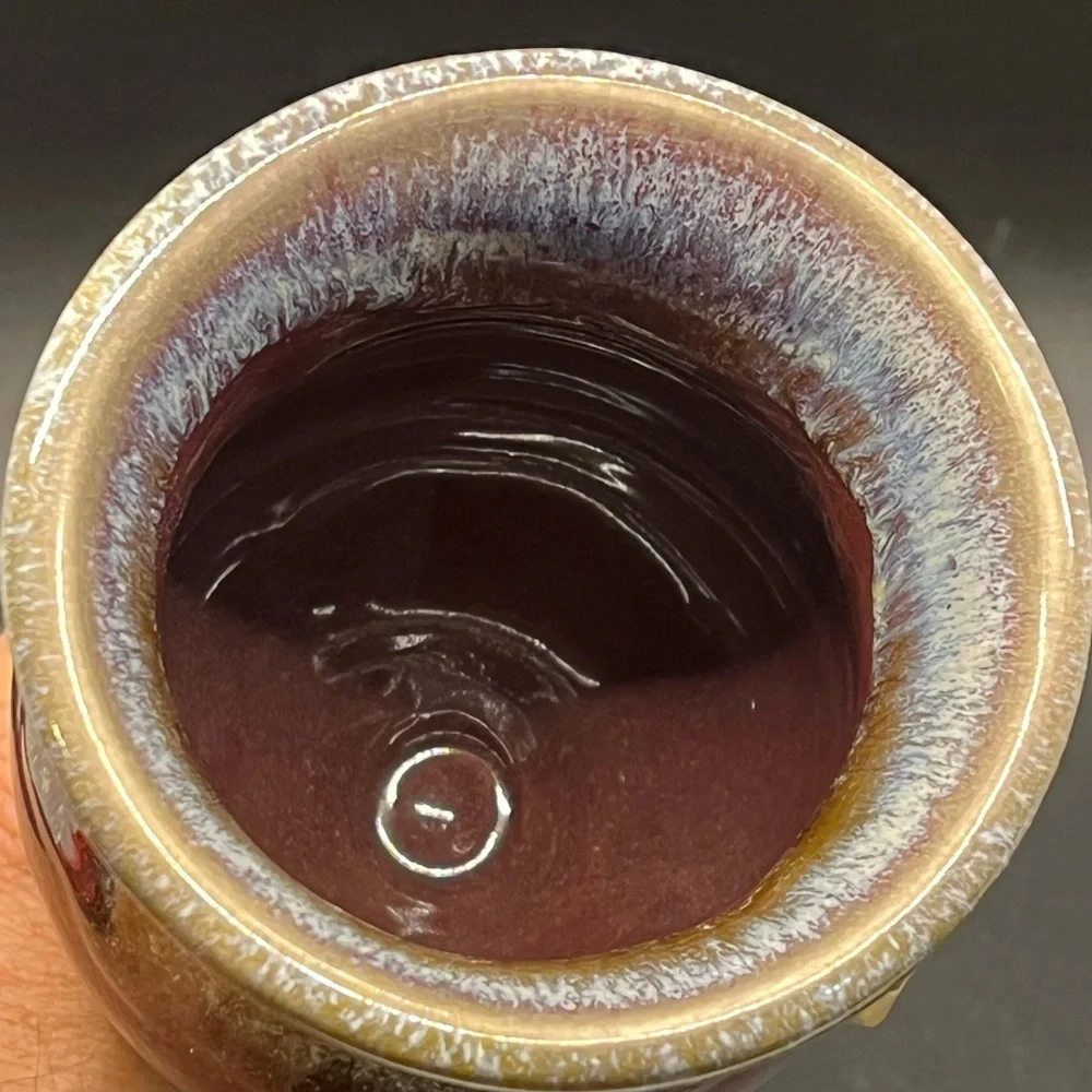 1999 Arizona Renaissance festival goblet - ceramic glaze‎ pottery